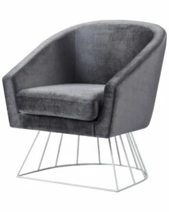 Inspired Home Beatriz Barrel Accent Chair Accent Chairs