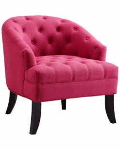 Inspired Home Mason Armless Barrel Slipper Chair Accent Chairs