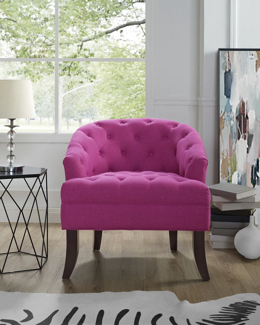 Inspired Home Mason Armless Barrel Slipper Chair Accent Chairs - Image 2