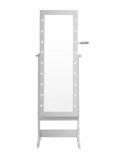 Inspired Home Queenie Armoire Jewelry Storage Organizer Mirrors & Wall Art