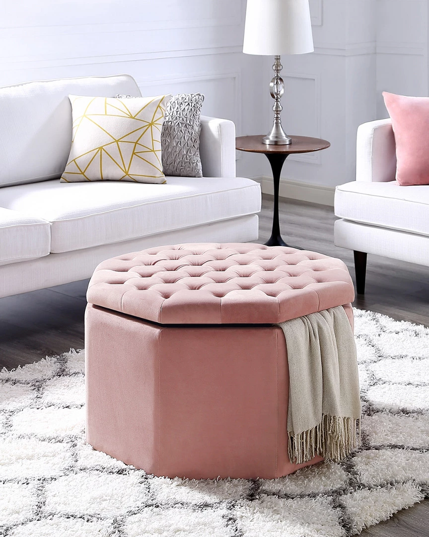 Inspired Home Romeo Storage Ottoman Ottomans & Poufs - Image 2