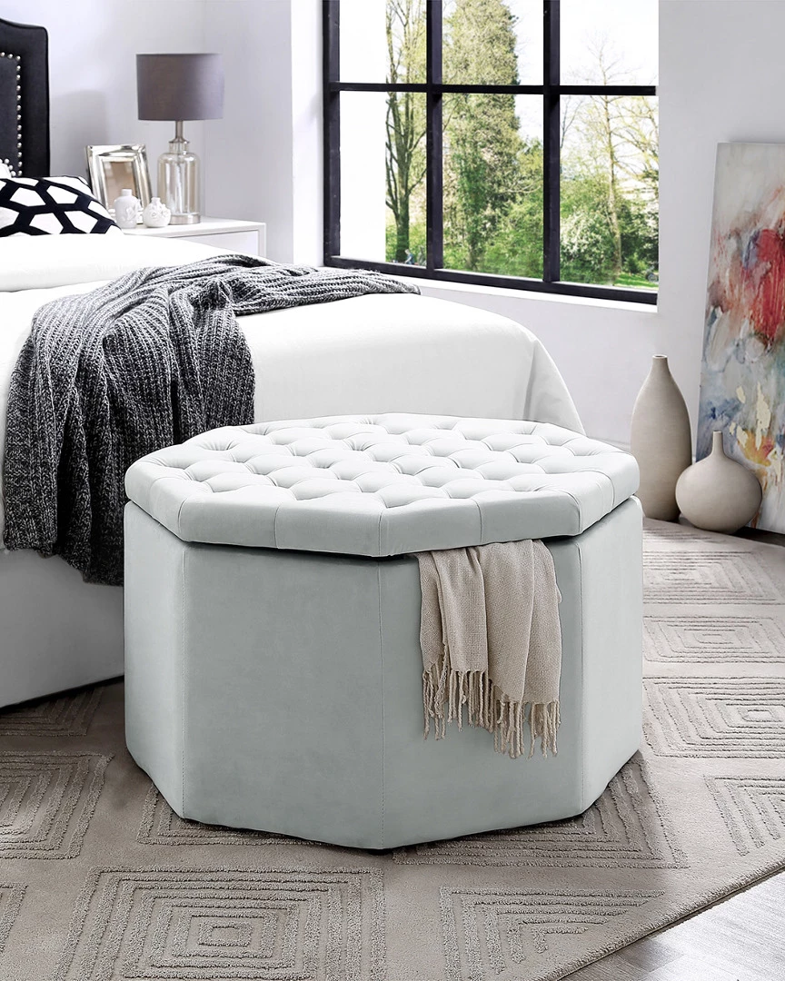 Inspired Home Romeo Storage Ottoman Ottomans & Poufs - Image 2