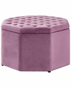 Inspired Home Romeo Storage Ottoman Ottomans & Poufs