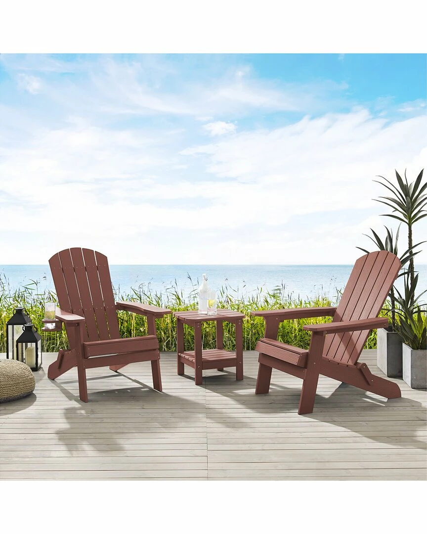 Inspired Home Rashawn Outdoor Adirondack Chair Seating - Image 2