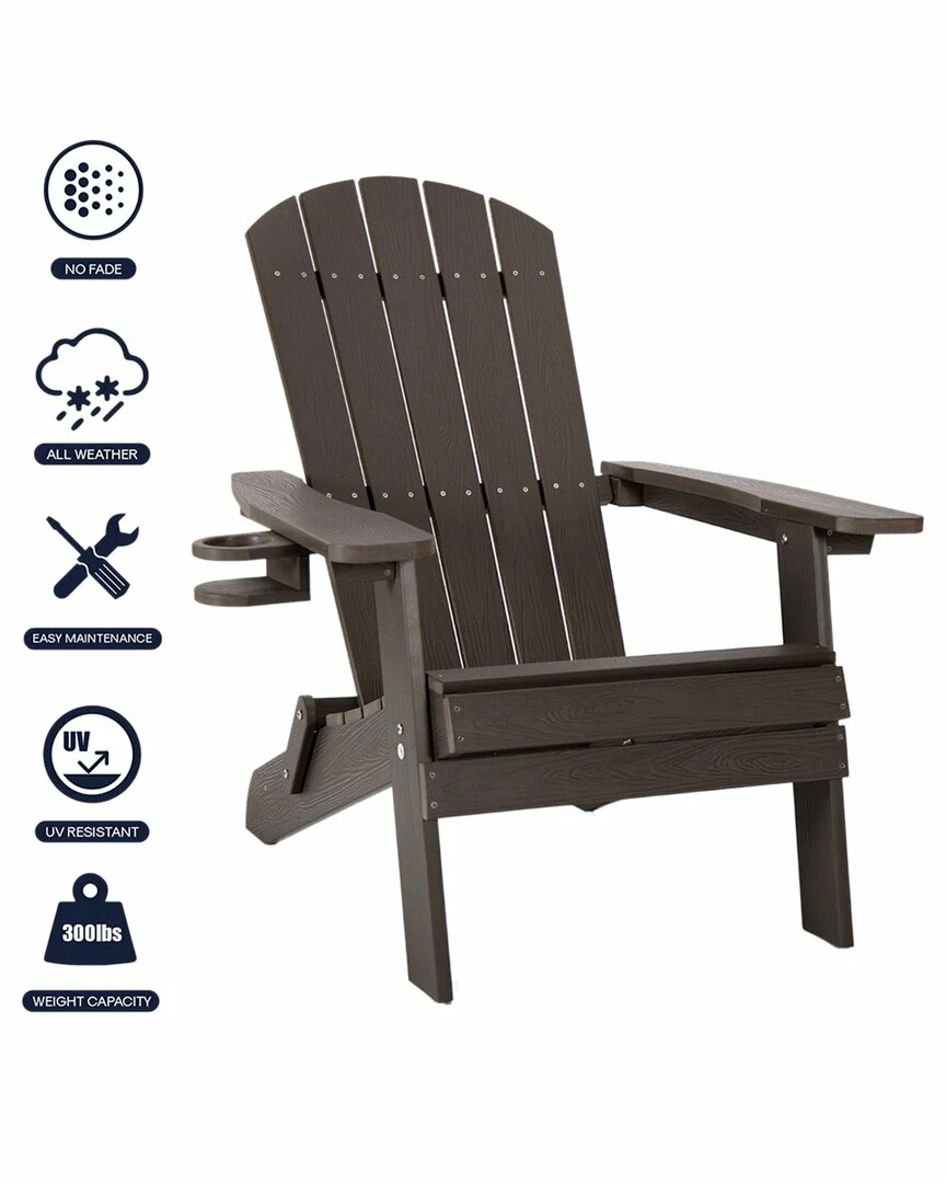 Inspired Home Rashawn Outdoor Adirondack Chair Seating - Image 2