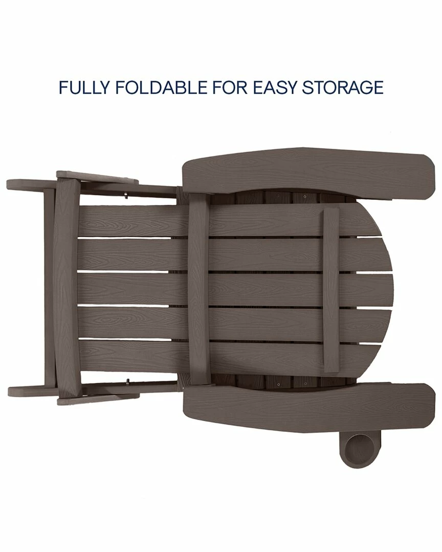 Inspired Home Rashawn Outdoor Adirondack Chair Seating - Image 3