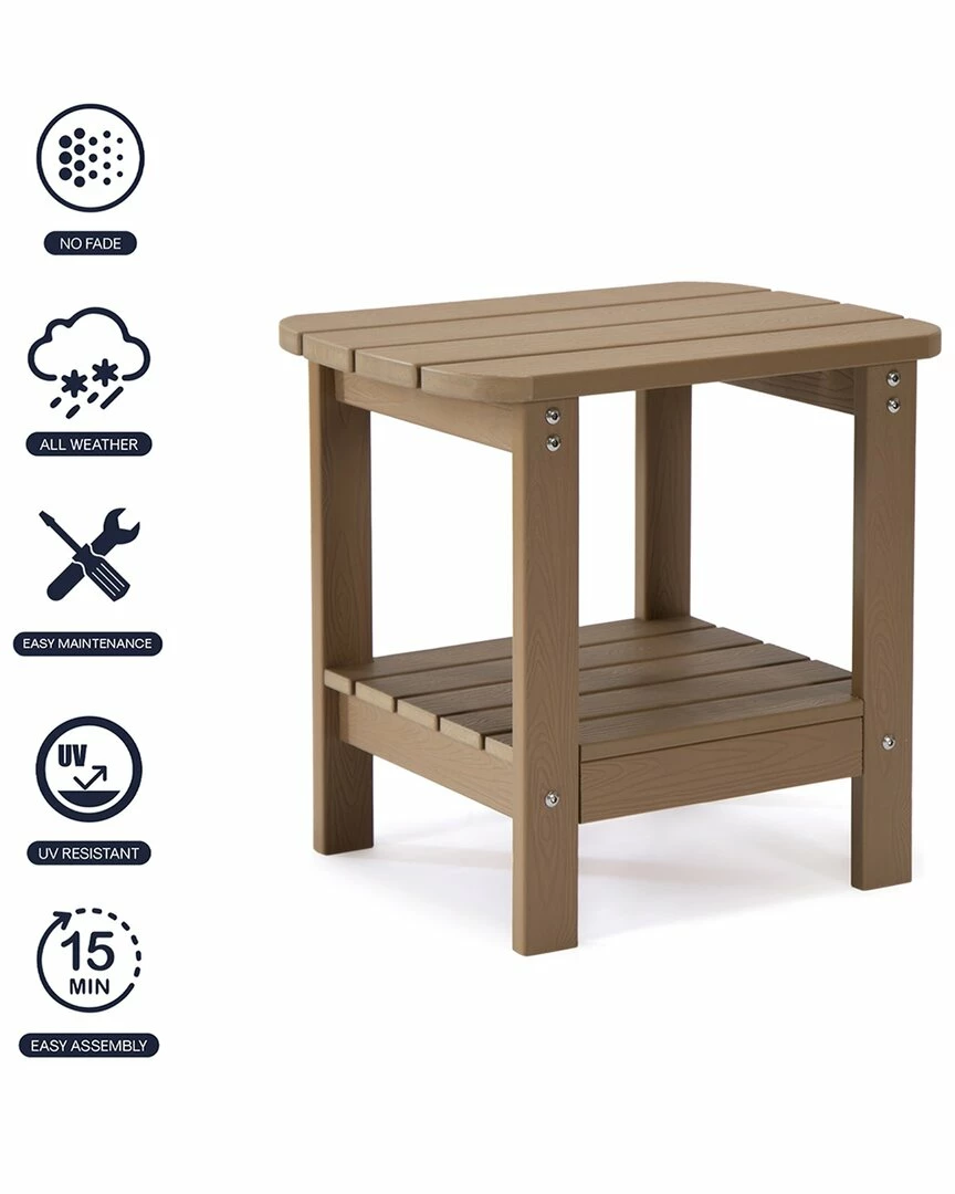 Inspired Home Raymundo Outdoor Side Tables Outdoor Tables - Image 2